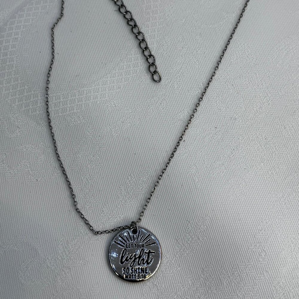 Let Your Light so Shine Pendant Necklace